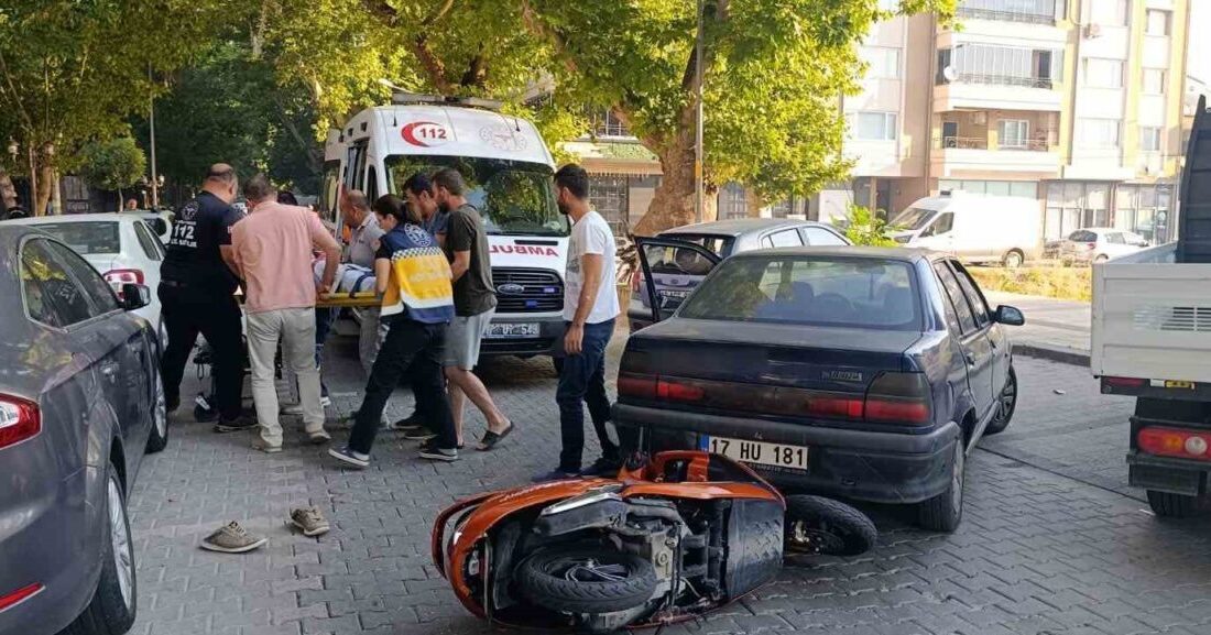 Çanakkale’nin Çan ilçesinde meydana gelen trafik kazasında motosiklet sürücüsü yaralandı.