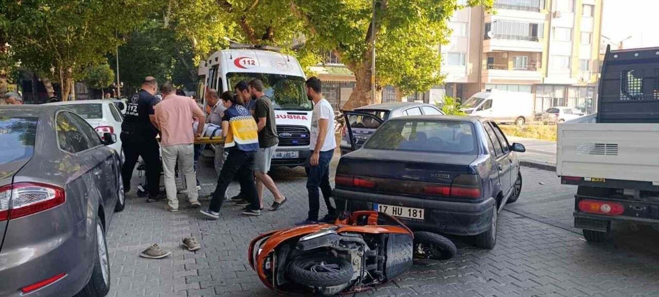 Çanakkale’nin Çan ilçesinde meydana gelen trafik kazasında motosiklet sürücüsü yaralandı.
