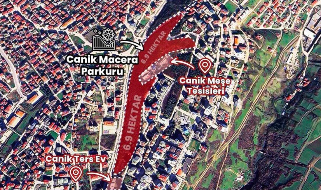 Samsun’un Canik ilçesinde yapımı süren Canik Macera Parkı ile ilgili