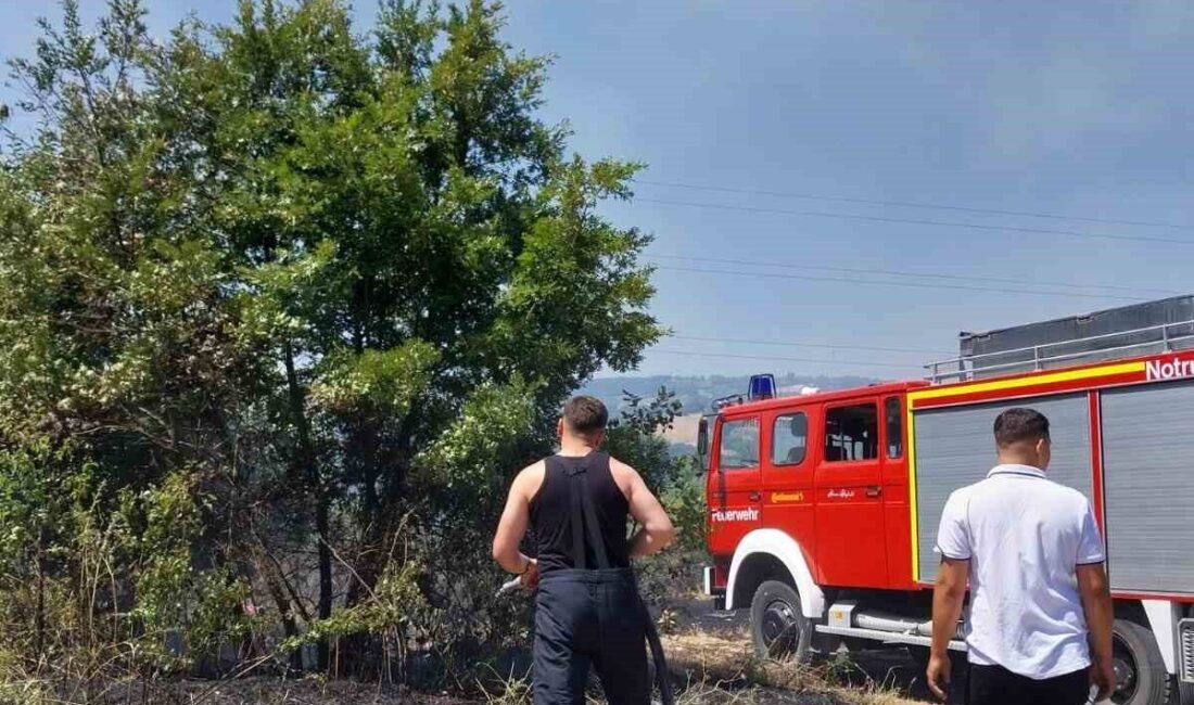 Zonguldak’ın Çaycuma ilçesine bağlı Dereköseler Köyü’nde ormanlık alanda çıkan yangın