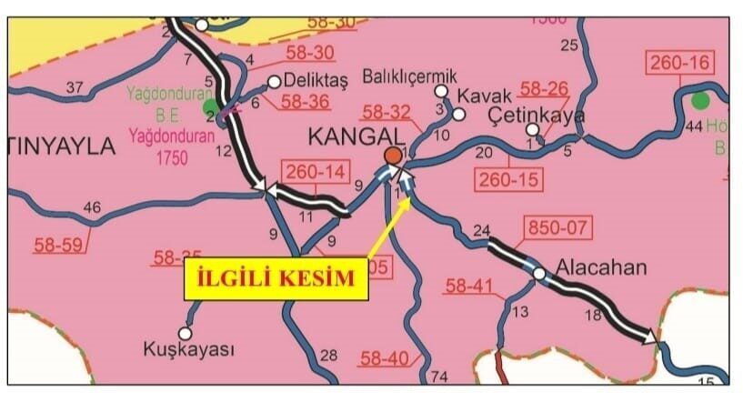 Sivas’ın Kangal ilçesinde Çamlıbel Elektrik Dağıtım A.Ş.’ye ait yüksek gerilim