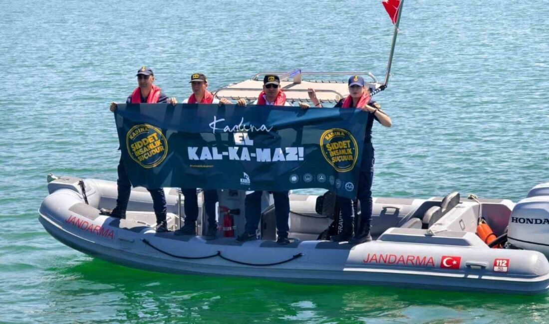 Yozgat’ın Çekerek ilçesinde bulunan Çekerek Barajı’nda Jandarma ekipleri anlamlı bir