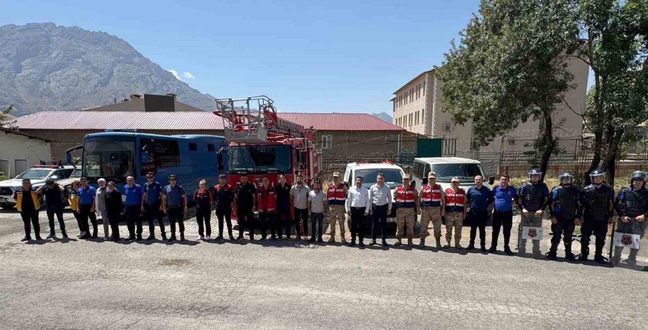 Hakkari Kapalı Ceza İnfaz Kurumu’nda muhtemel deprem, yangın ve doğal
