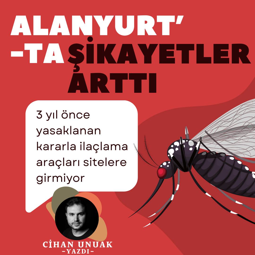 Yaz aylarının gelmesiyle birlikte artan sıcaklıklar, Alanyurt bölgesindeki yoğun nüfuslu