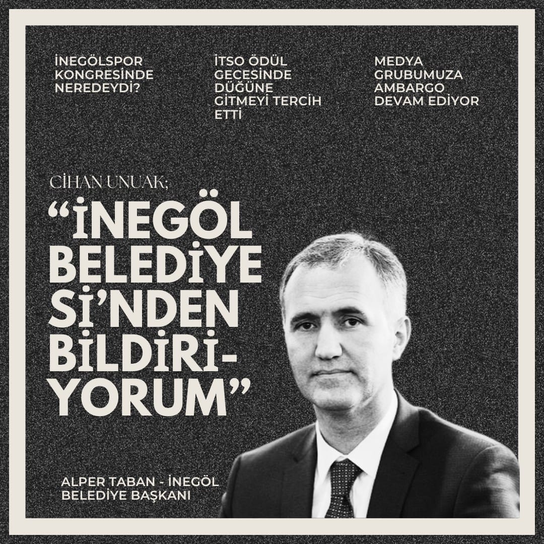İnegöl Belediye Başkanı Alper Taban’ın tavırları son zamanlarda sıkça konuşuluyor.