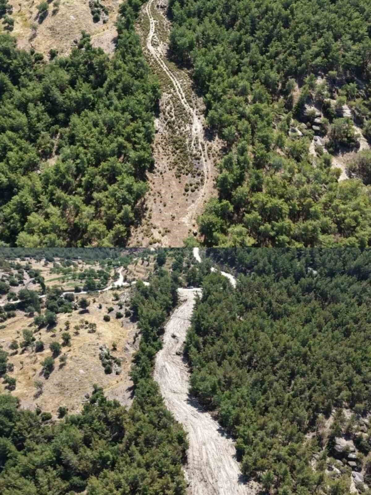 Aydın Orman İşletme Müdürlüğü tarafından orman yangınlarına karşı yürütülen önleyici