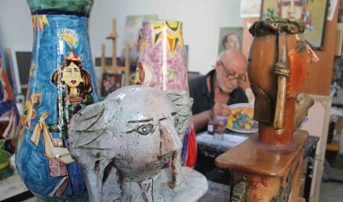 Azerbaycan’da iken ailesinin geçimini sağlamak amacıyla çocuk yaşta resim ve