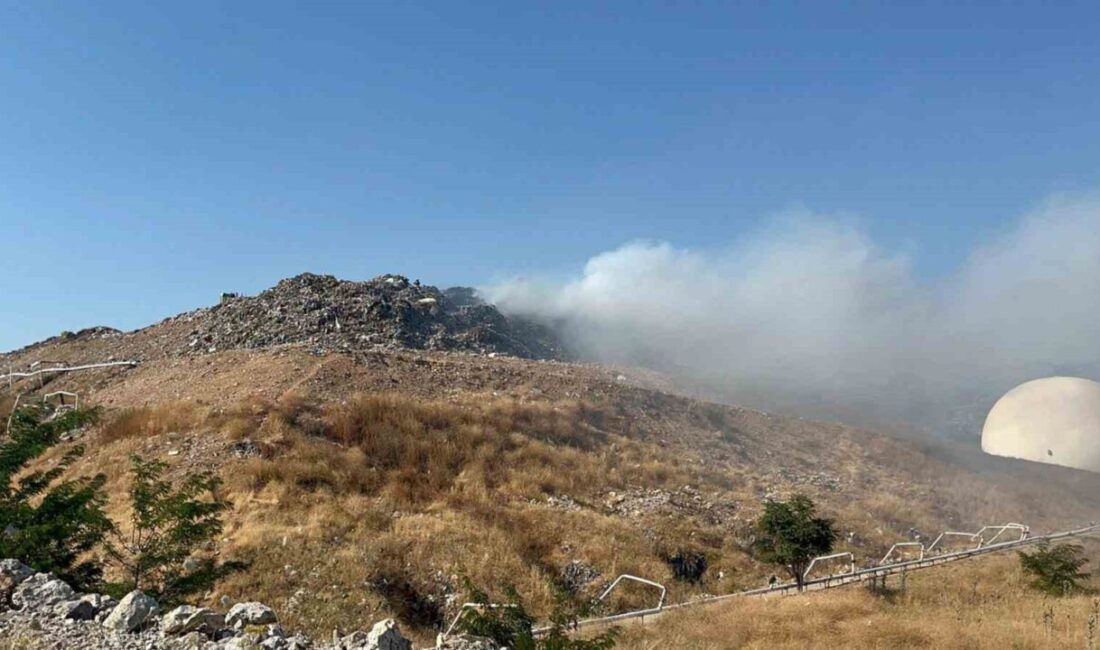 Muğla’nın Menteşe ilçesinde bulunan çöp deponi ve geri dönüşüm tesislerinde