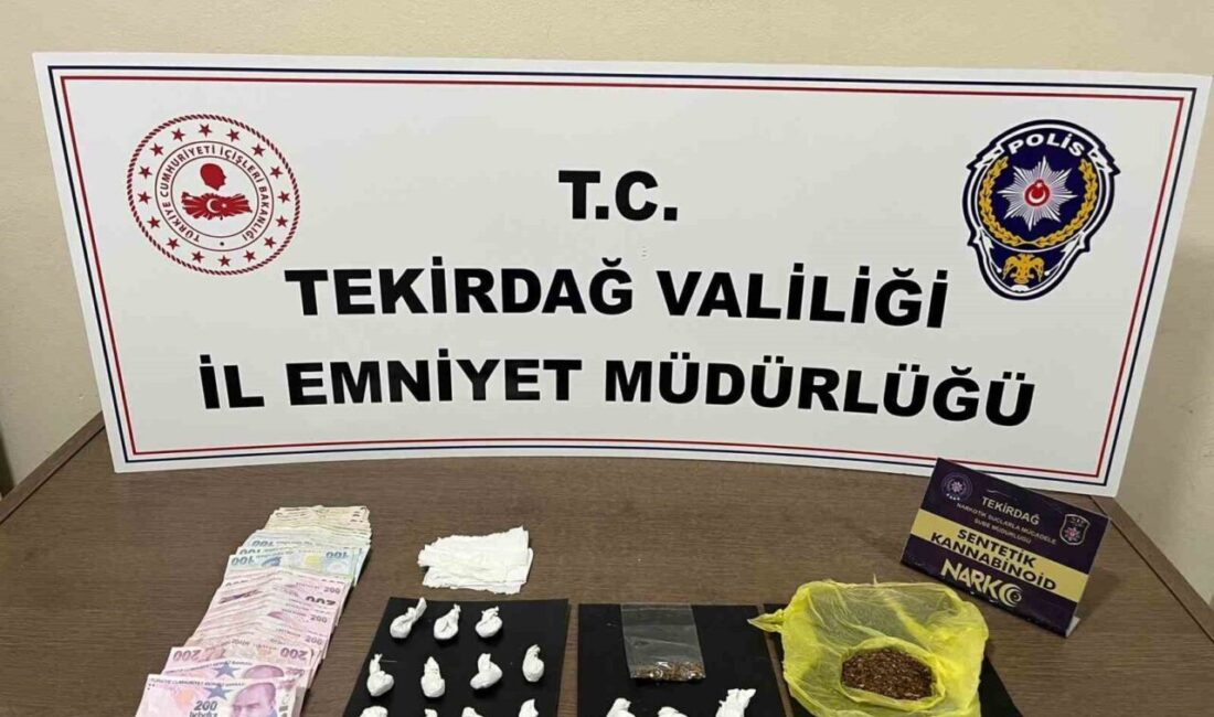Tekirdağ’ın Çorlu ilçesinde düzenlenen narkotik operasyonunda bonzai ve uyuşturucu ticaretinden