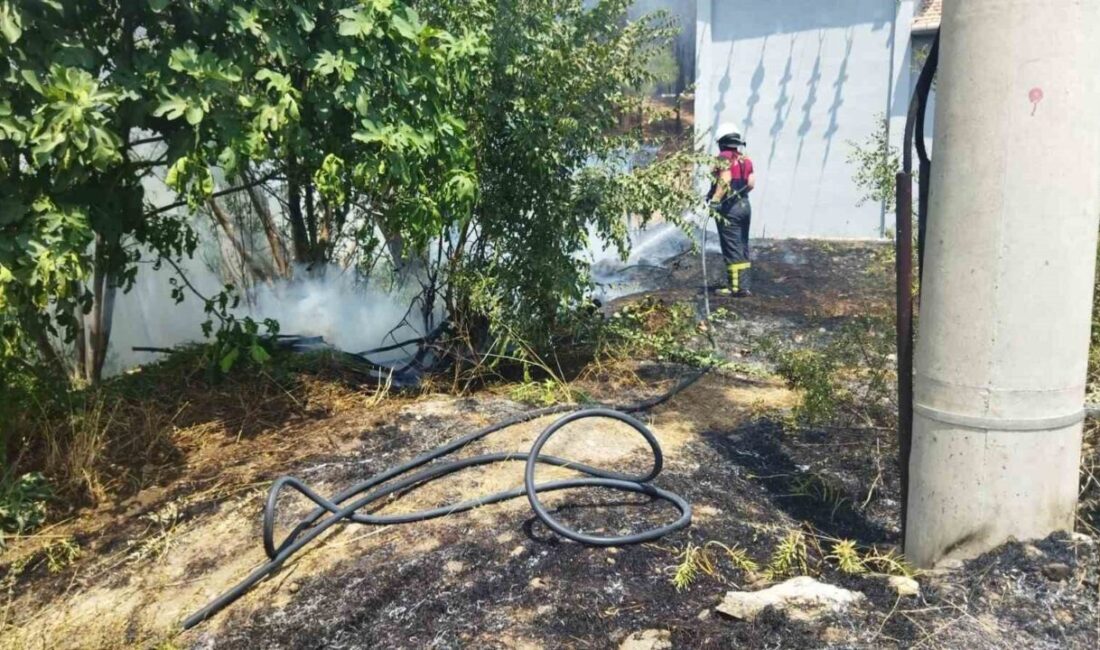 Çorum’un Osmancık ilçesinde ormanlık alanda çıkan örtü yangını büyümeden kontrol