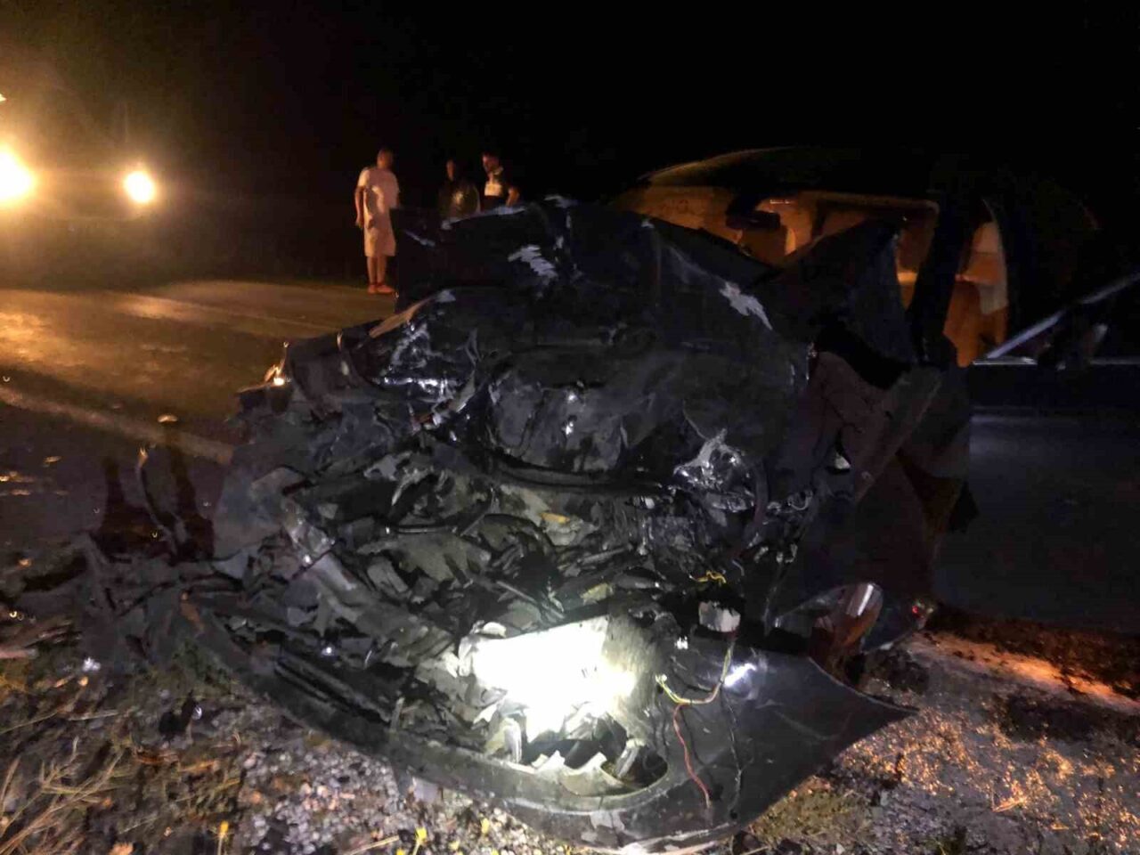 Çorum’un Sungurlu ilçesinde iki otomobil ile bir hafif ticari aracın