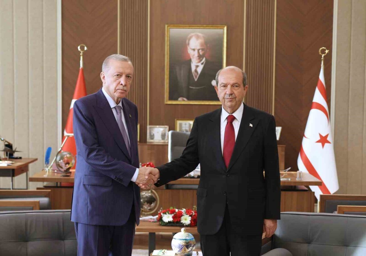 Cumhurbaşkanı Recep Tayyip Erdoğan, Kuzey Kıbrıs Türk Cumhuriyeti (KKTC) Cumhurbaşkanı