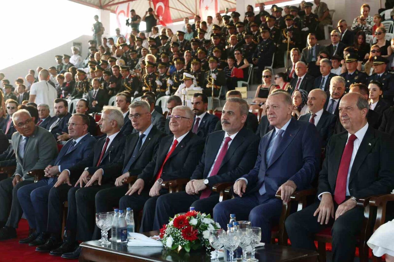 Cumhurbaşkanı Recep Tayyip Erdoğan, KKTC’de düzenlenen 20 Temmuz Barış ve