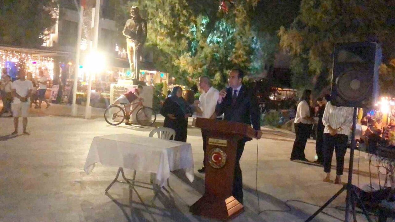 Muğla’nın Datça ilçesinde 15 Temmuz hain darbe girişiminin 9. yılında