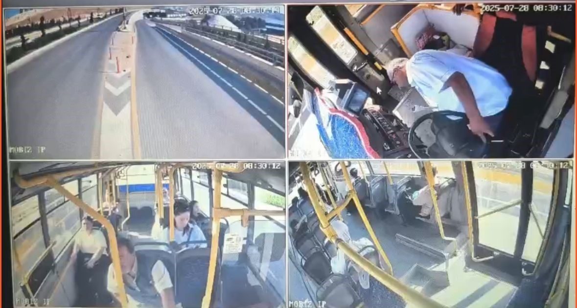 Gaziantep’te şehir içi yolcu taşımacılığı yapan özel halk otobüsü şoförü,