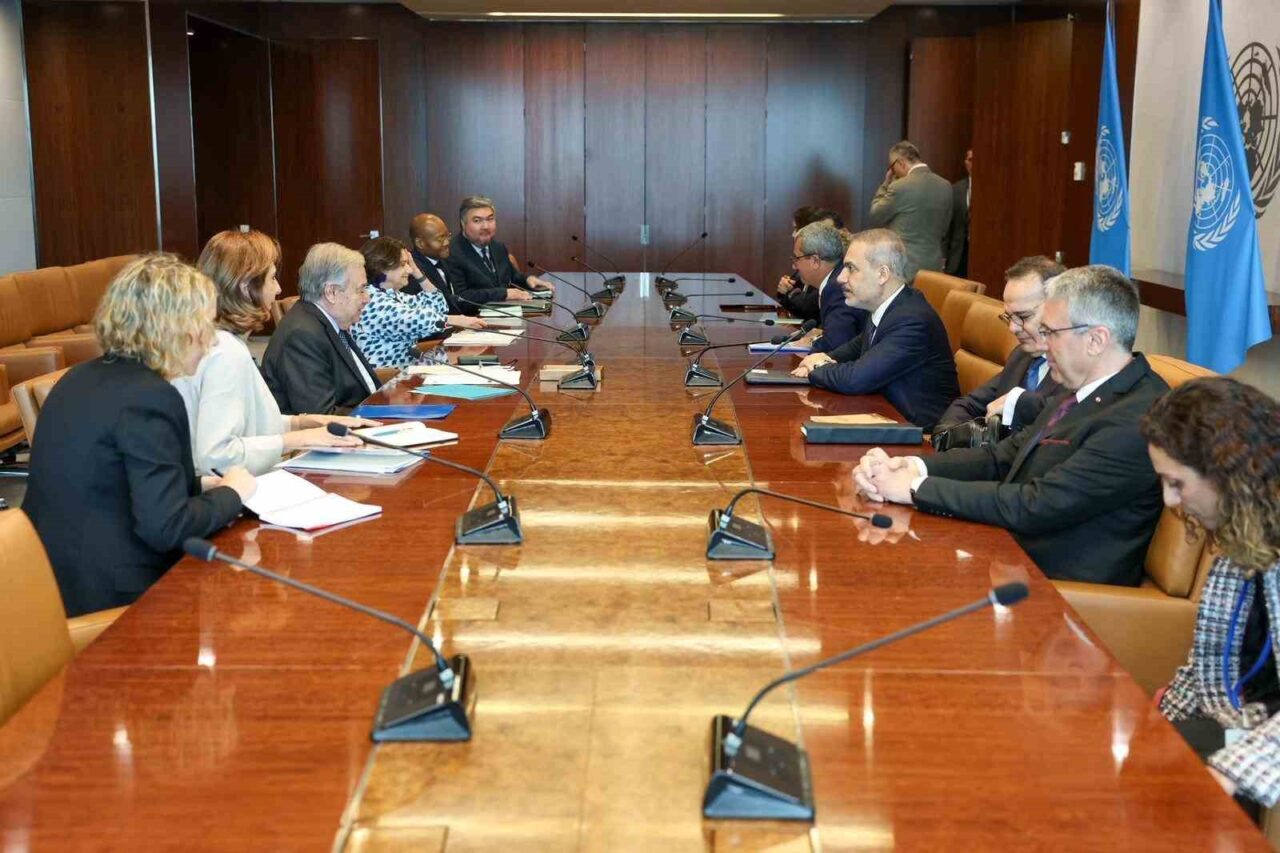 Dışişleri Bakanı Hakan Fidan, Birleşmiş Milletler Genel Sekreteri Antonio Guterres