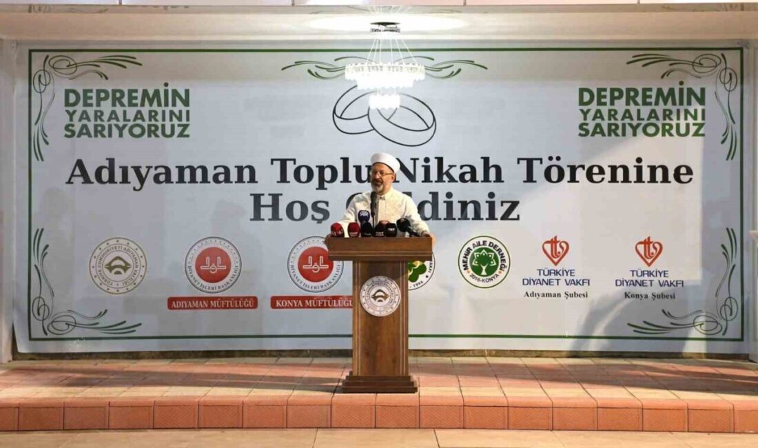 Diyanet İşleri Başkanı Ali Erbaş, “Zorluk çıkarmamak üzere kolaylaştırarak, gençlerimizin