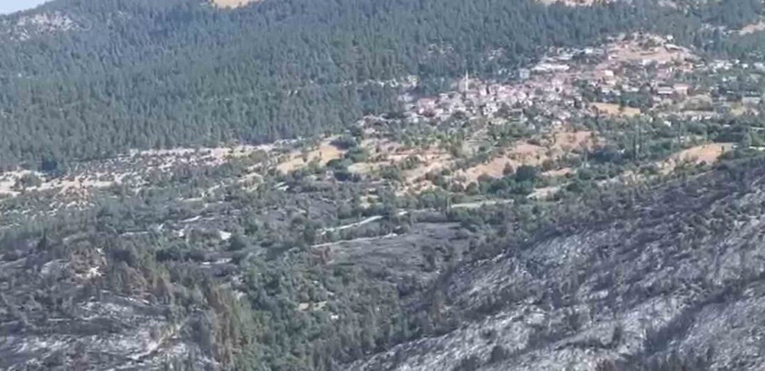 Bursa’da başlayıp Balıkesir’in Dursunbey ilçesinde devam eden yangında bu sabah