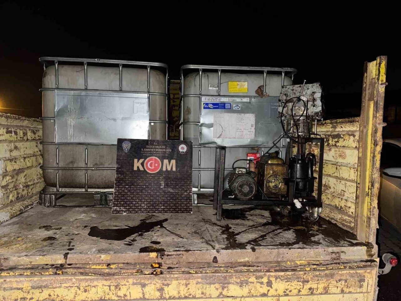 Düzce’de Kaçakçılık ve Organize Suçlarla Mücadele ekipleri tarafından yapılan çalışmada