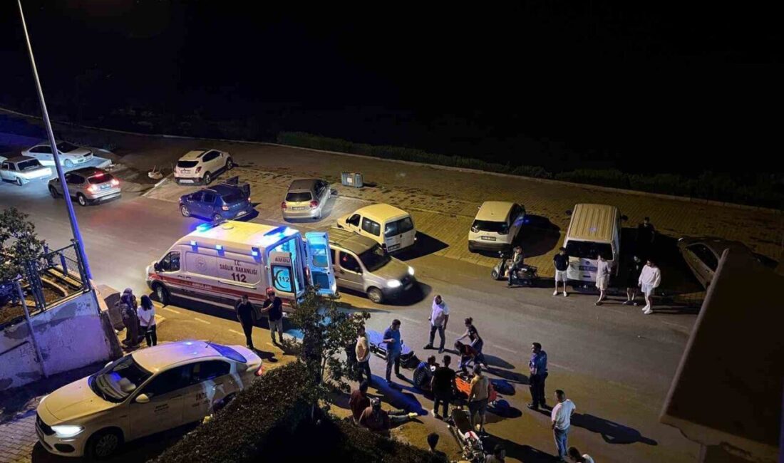 Isparta’nın Eğirdir ilçesinde otomobil ile motosikletin çarpışması sonucu meydana gelen