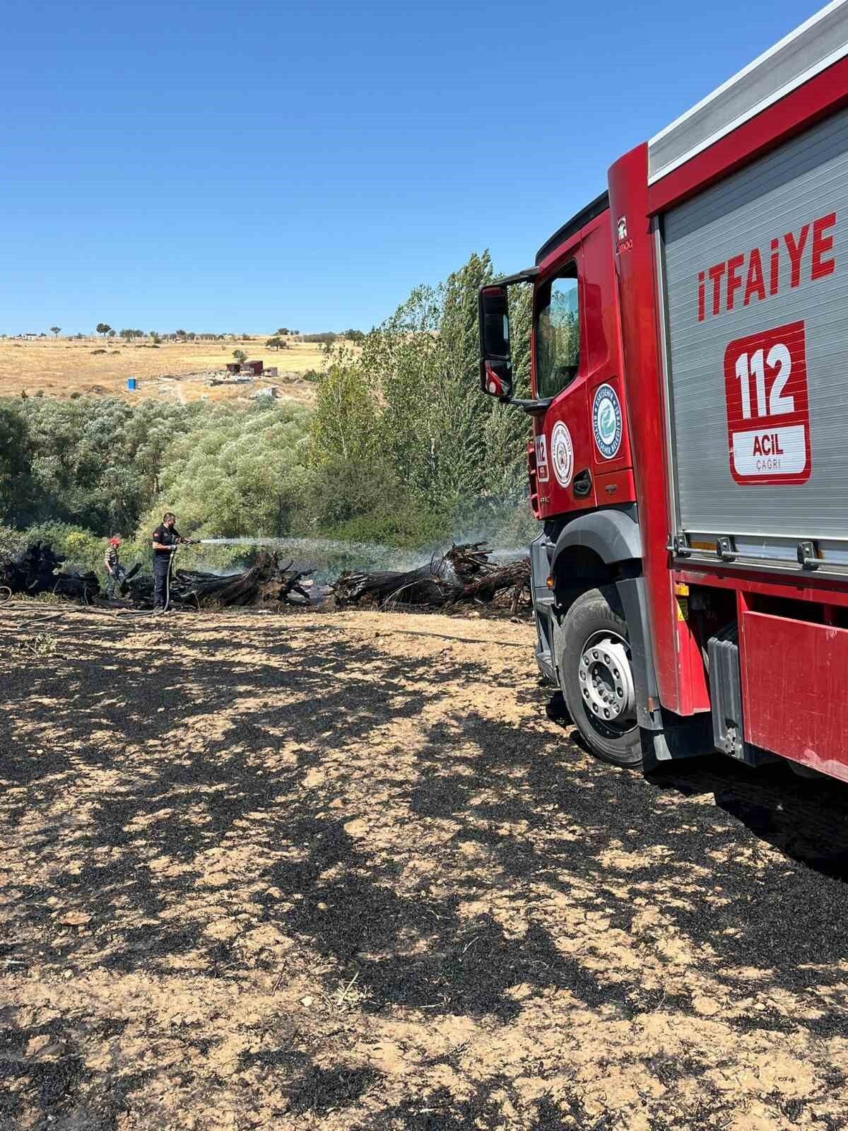 Eskişehir’de çıkan ekin yangını itfaiye ekiplerinin müdahalesiyle söndürüldü. Olay, saat