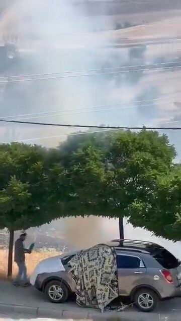 Elazığ’ın Kovancılar ilçesinde çıkan örtü yangını kısa sürede büyüdü. İlçede