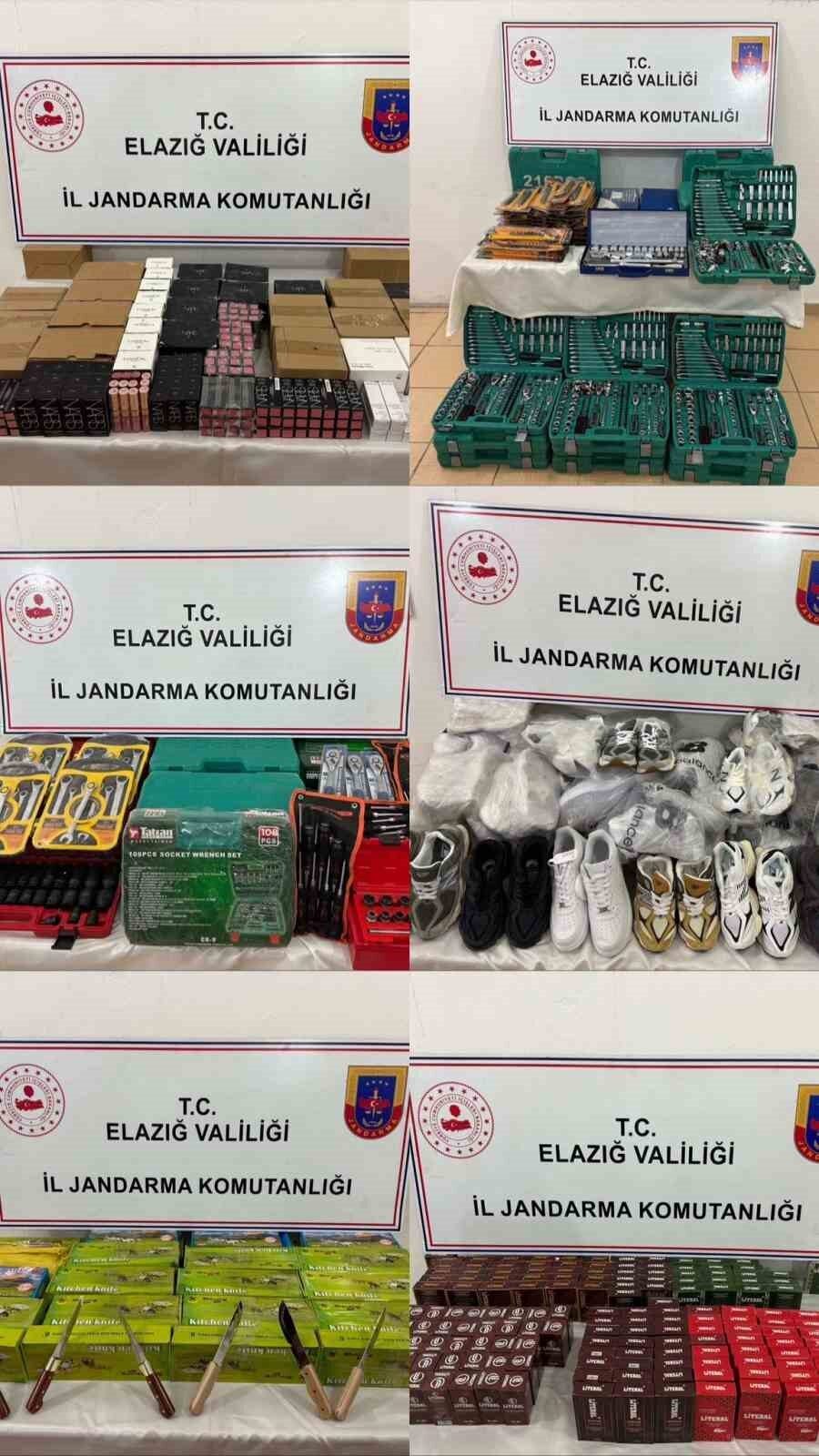Elazığ’da jandarma ekipleri tarafından yapılan çalışmada piyasa değeri 1 milyon