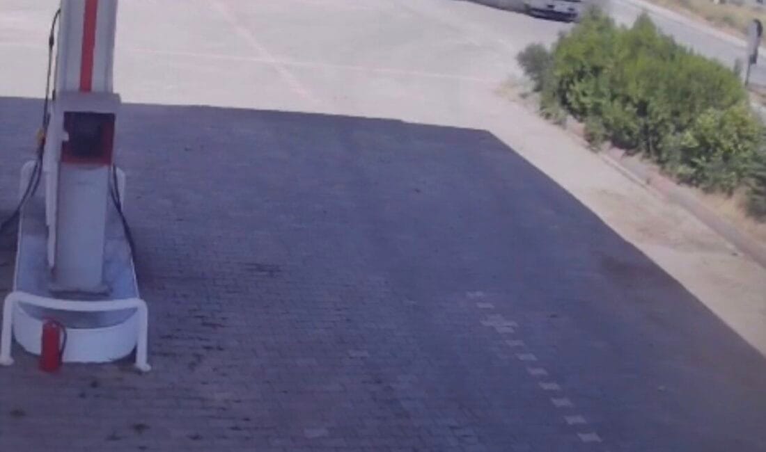 Elazığ’da seyir halindeyken lastiğinin patlaması sonucu kontrolden çıkan kamyon, yol