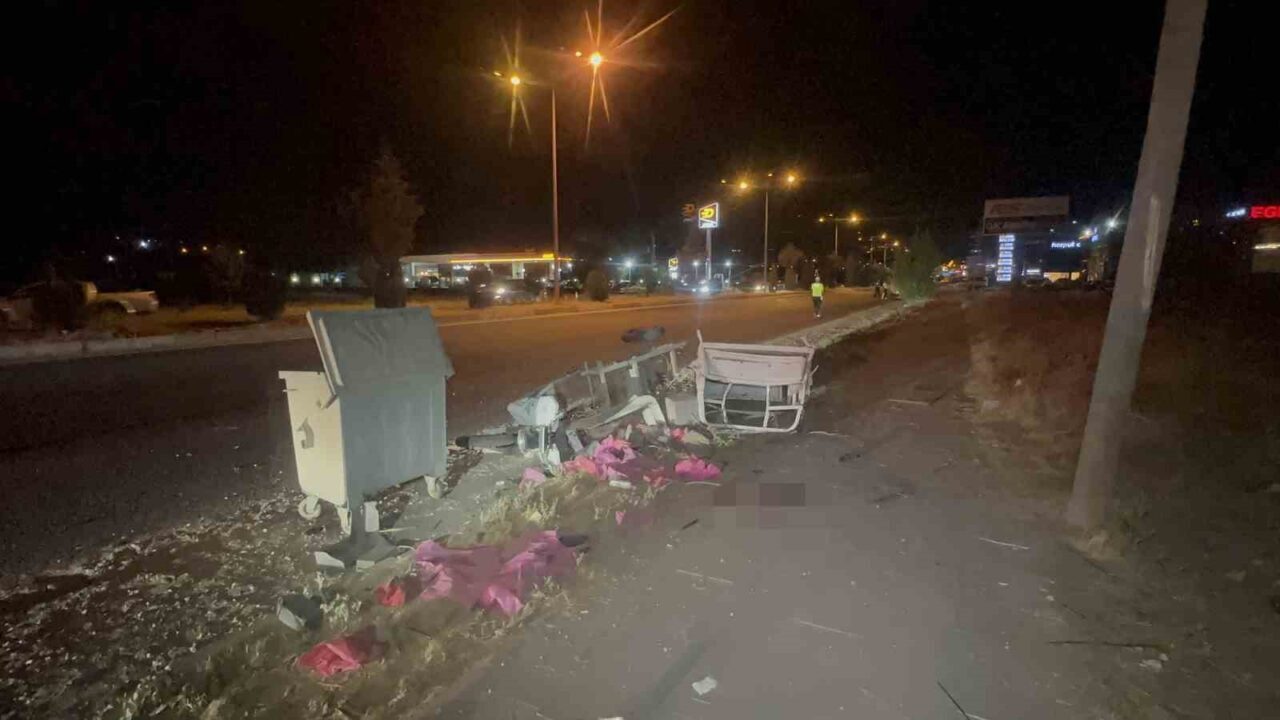 Elazığ’da otomobil ile elektrikli motosikletin çarpışması sonucu meydana gelem kazada