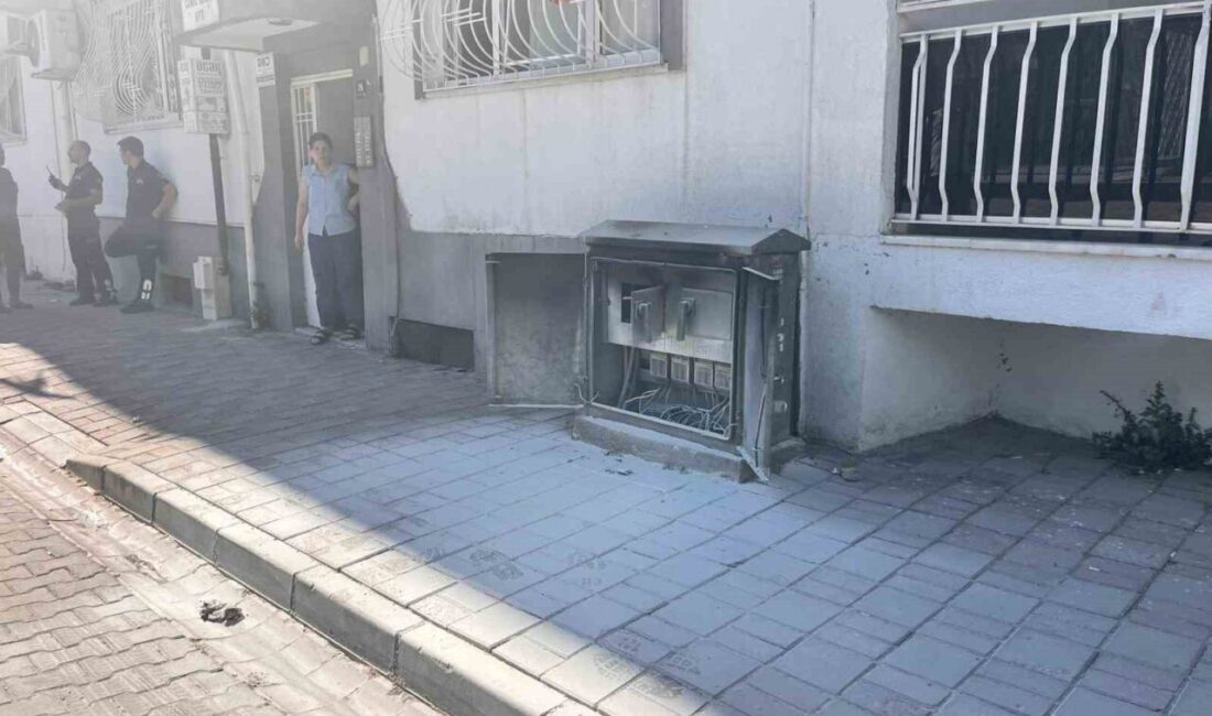 Aydın’ın Efeler ilçesinde kaldırımda bulunan elektrik panosunda çıkan yangın, ekiplerin