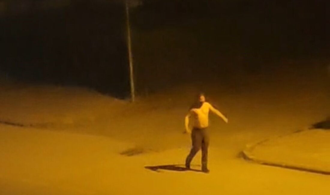 Bolu’da gece yarısı elinde bıçakla bağıran şahıs, mahalleliyi sokağa döktü.