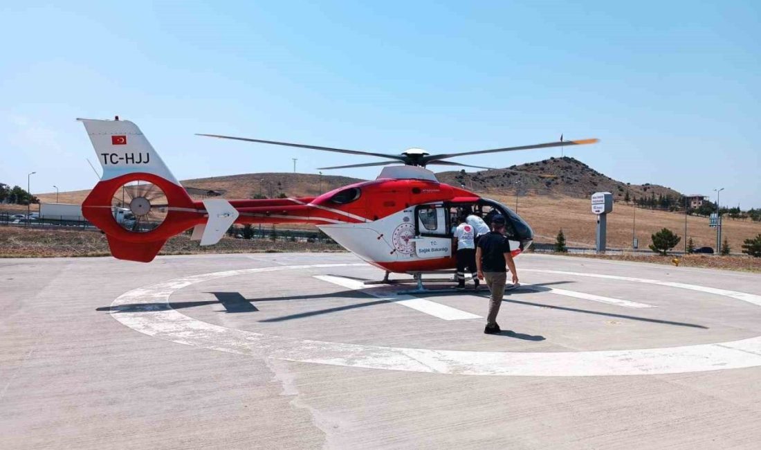 Kırıkkale’nin Karakeçili ilçesinde kıyma makinesine sağ elini kaptıran çocuk, hava