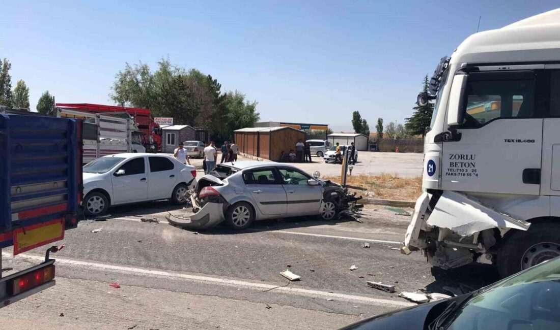Konya’nın Ereğli ilçesinde meydana gelen zincirleme trafik kazasında 4 kişi