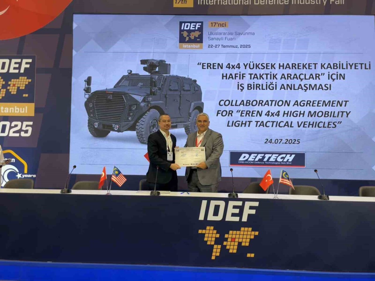 KATMERCİLER ile Malezya merkezli DEFTECH firması arasında “EREN 4×4 Yüksek