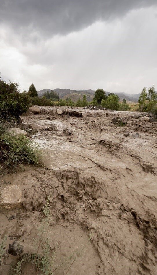 Erzincan’da etkili olan sağanak yağış, kısa sürede sele dönüştü. Erzincan-Sivas