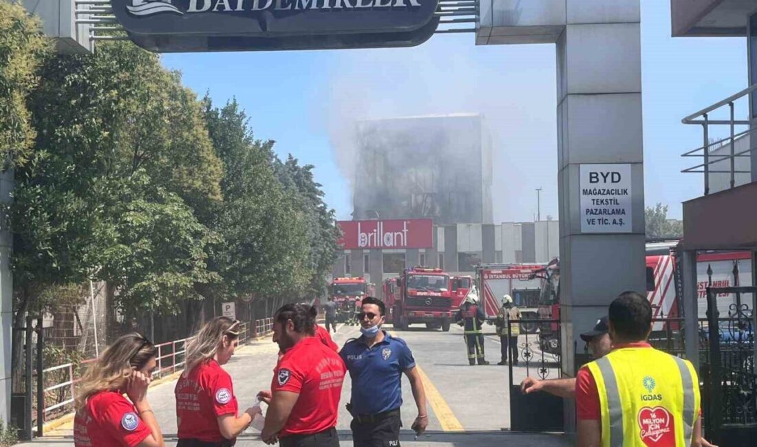 İstanbul’un Esenyurt ilçesinde bulunan perde üretimi yapan 3 katlı tekstil
