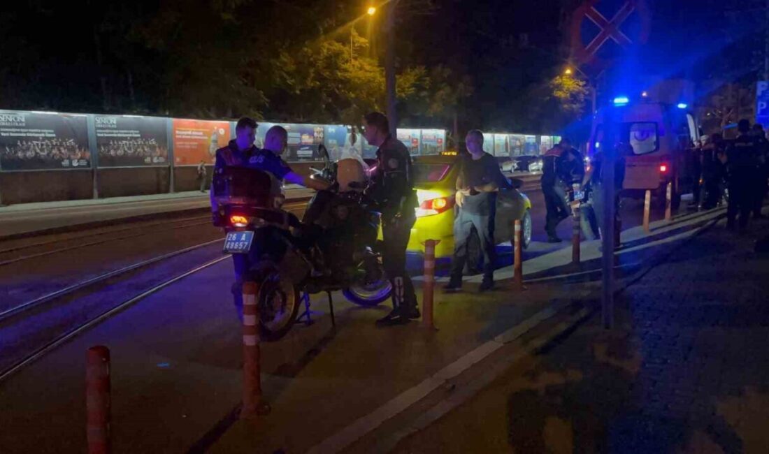 Eskişehir’de ticari taksi ile Motorize Yunus Timi’nin çarpışması sonucunda meydana