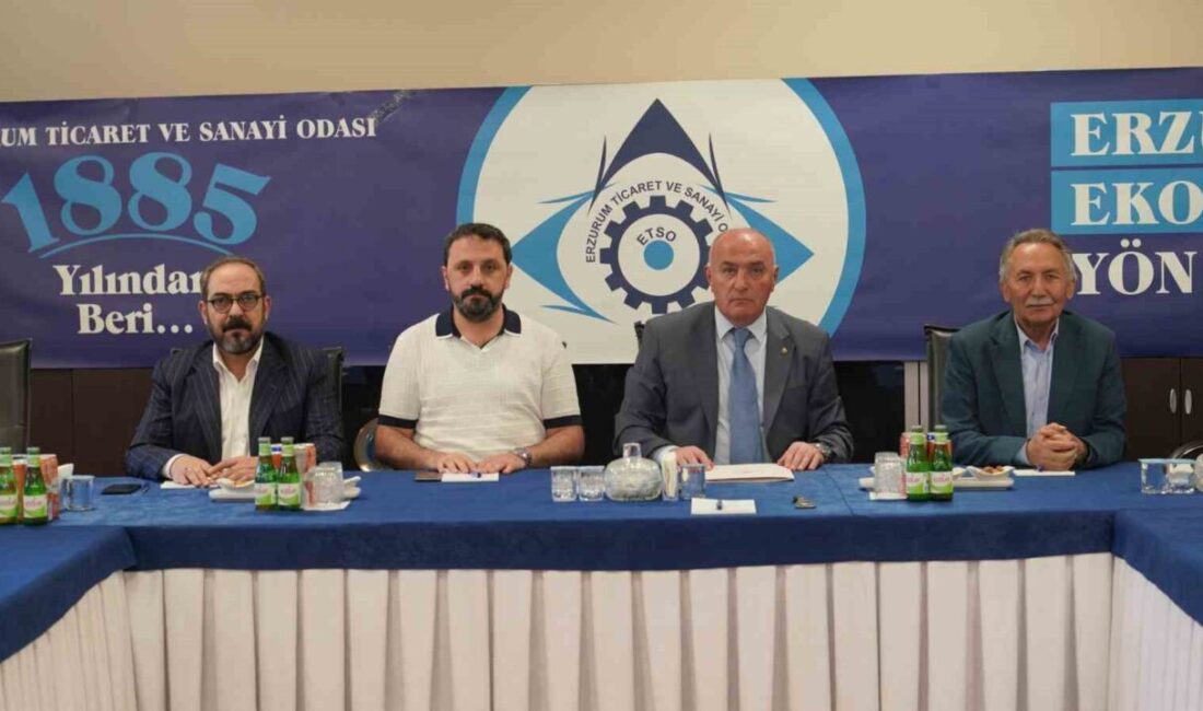 Erzurum Ticaret ve Sanayi Odası, olağan yönetim kurulu toplantısını gerçekleştirdi.
