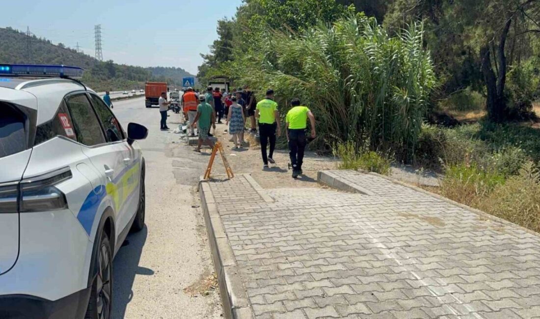 Muğla’nın Fethiye ilçesinde meydana gelen tek taraflı trafik kazasında 1’i