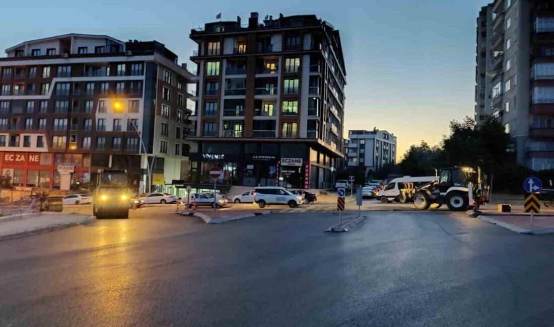 Gebze’de bulunan Hayri Macar Caddesi, 500 metre uzunluğundaki yol çalışmasının