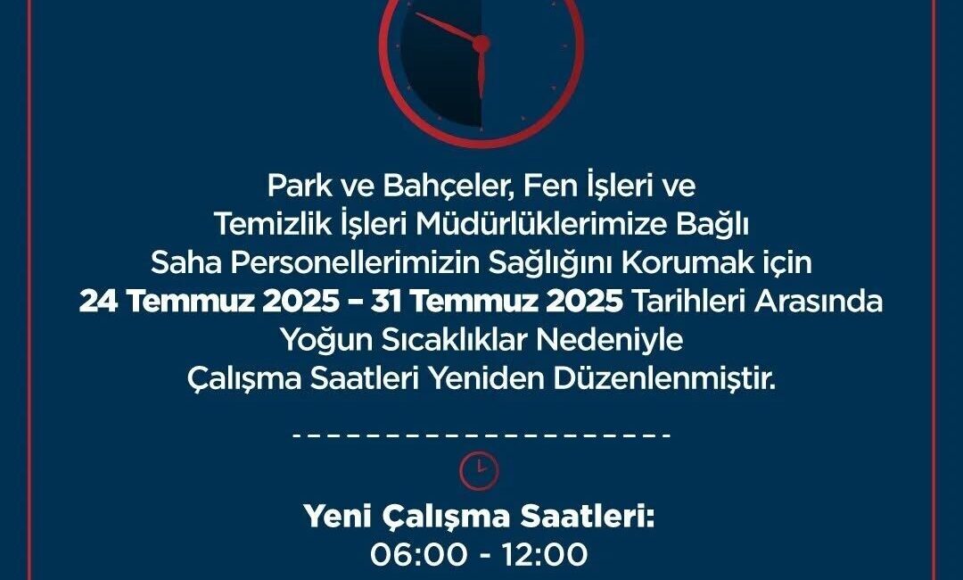 Aydın’ın Germencik ilçesinde etkili olan aşırı sıcaklar nedeniyle, belediye sahada