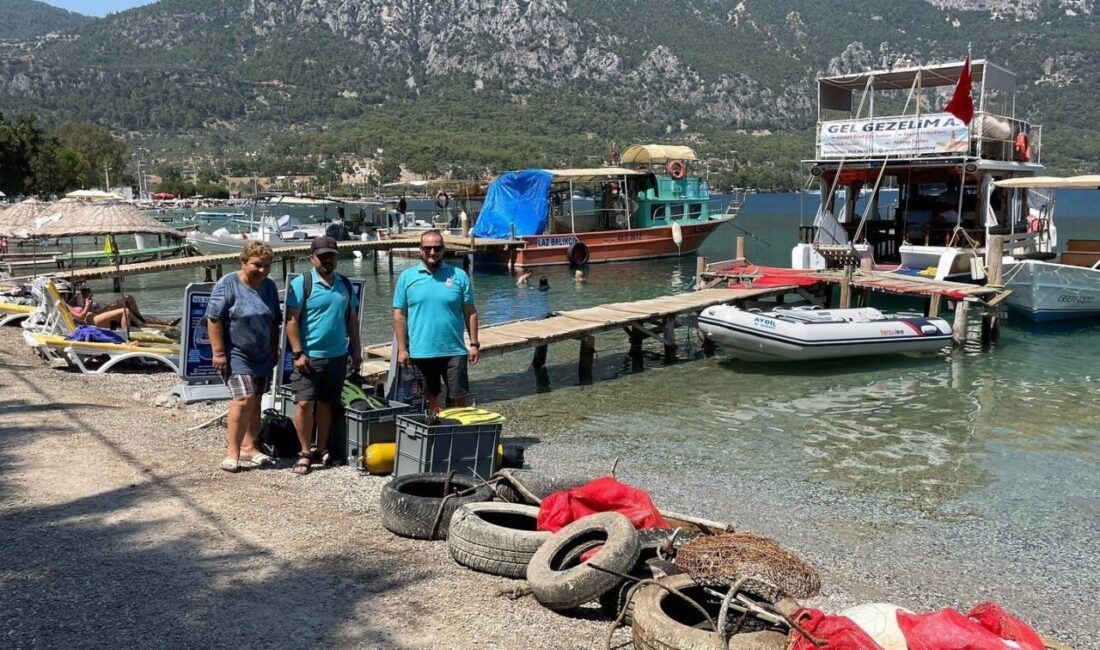 Gökova Körfezi’nde sürdürülen sucul biyoçeşitlilik çalışmaları kapsamında, Akbük Koyu’nda faaliyet