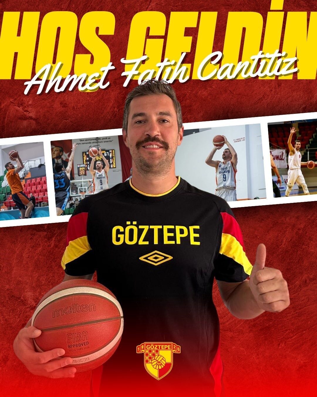 Göztepe Basketbol, son olarak Çağdaş Bodrumspor forması giyen 1.94 metre