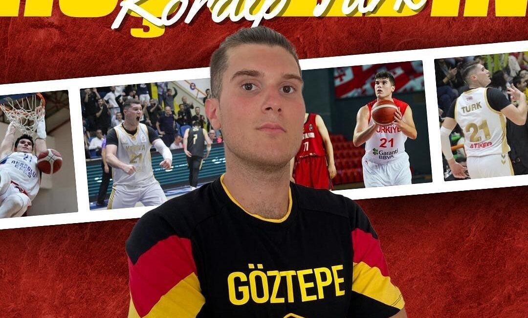 Göztepe Basketbol, pivot pozisyonunda oynayan 22 yaşındaki basketbolcu Koralp Türk’ü