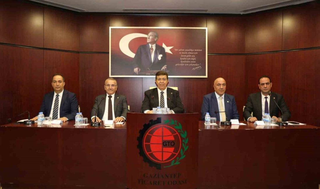 Gaziantep Ticaret Odası’nda (GTO), Ttemmuz ayı olağan meclis toplantısı, Meclis