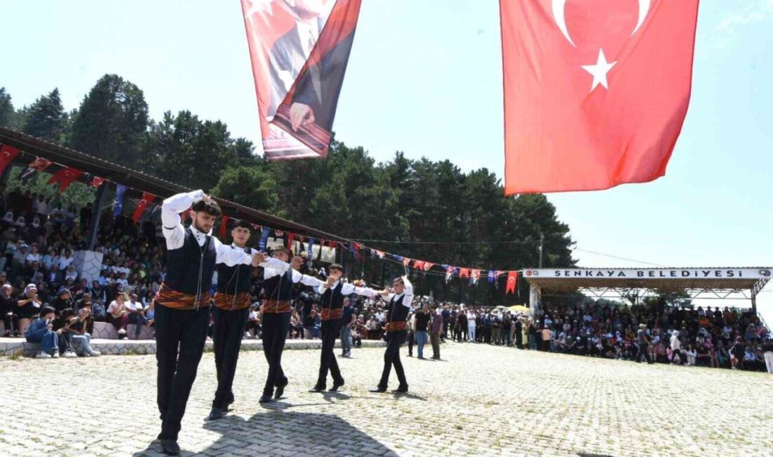 Erzurum’un Şenkaya ilçesinde düzenlenen 18’nci Kültür, Sanat ve Bal Festivali