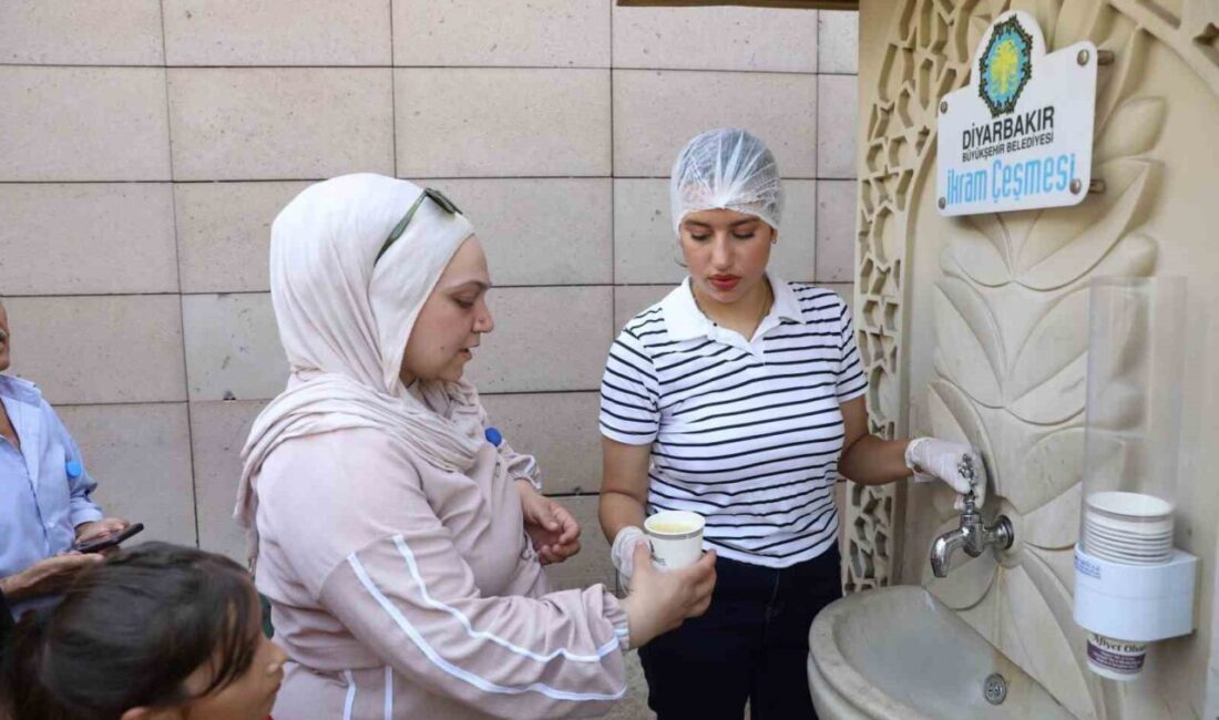 Diyarbakır Büyükşehir Belediyesi, kentteki hastanelerin bahçesinde kurulan İkram Çeşmeleri ile