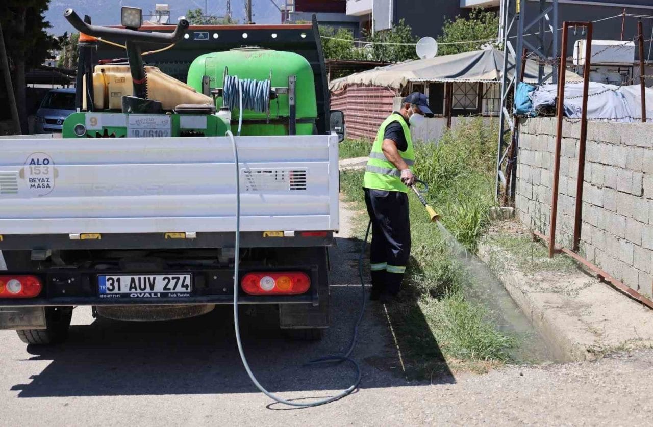 Hatay Büyükşehir Belediyesi (HBB), kent genelinde sinek, sivrisinek, larva ve