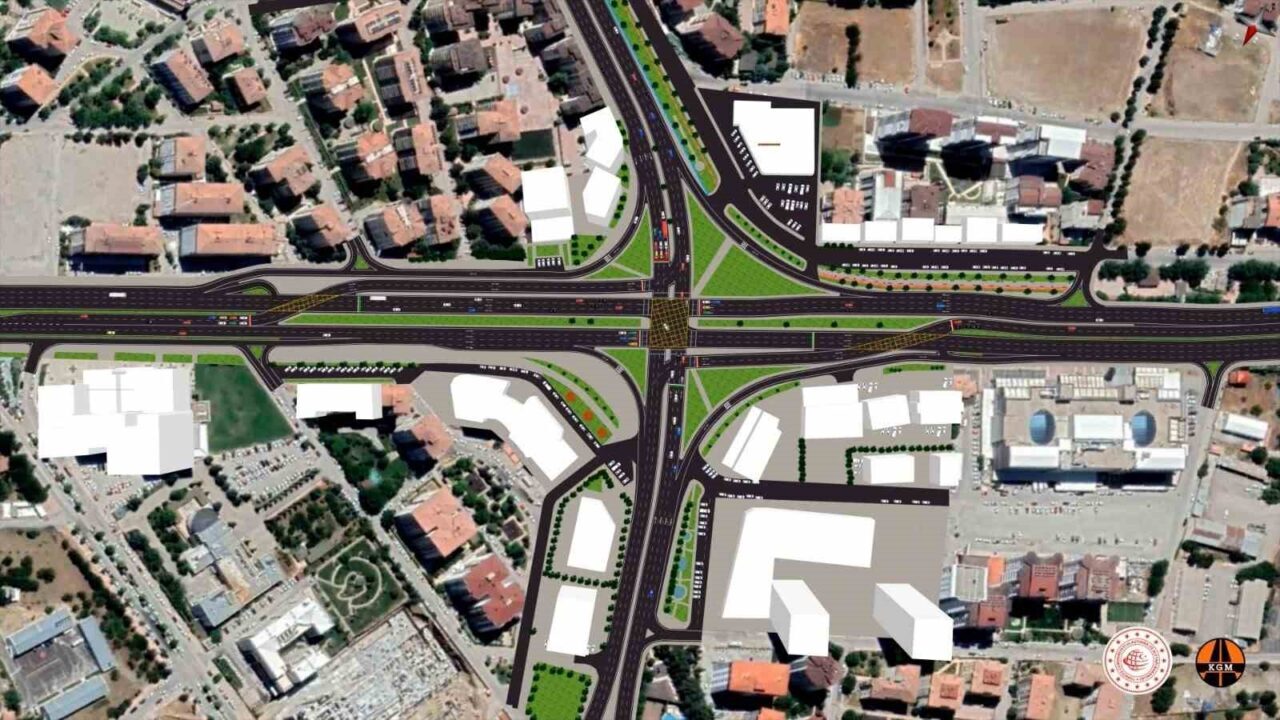 Karayolları Genel Müdürlüğü ve Elazığ Belediyesi tarafından Hazardağlı Kavşağı’nda kavşak