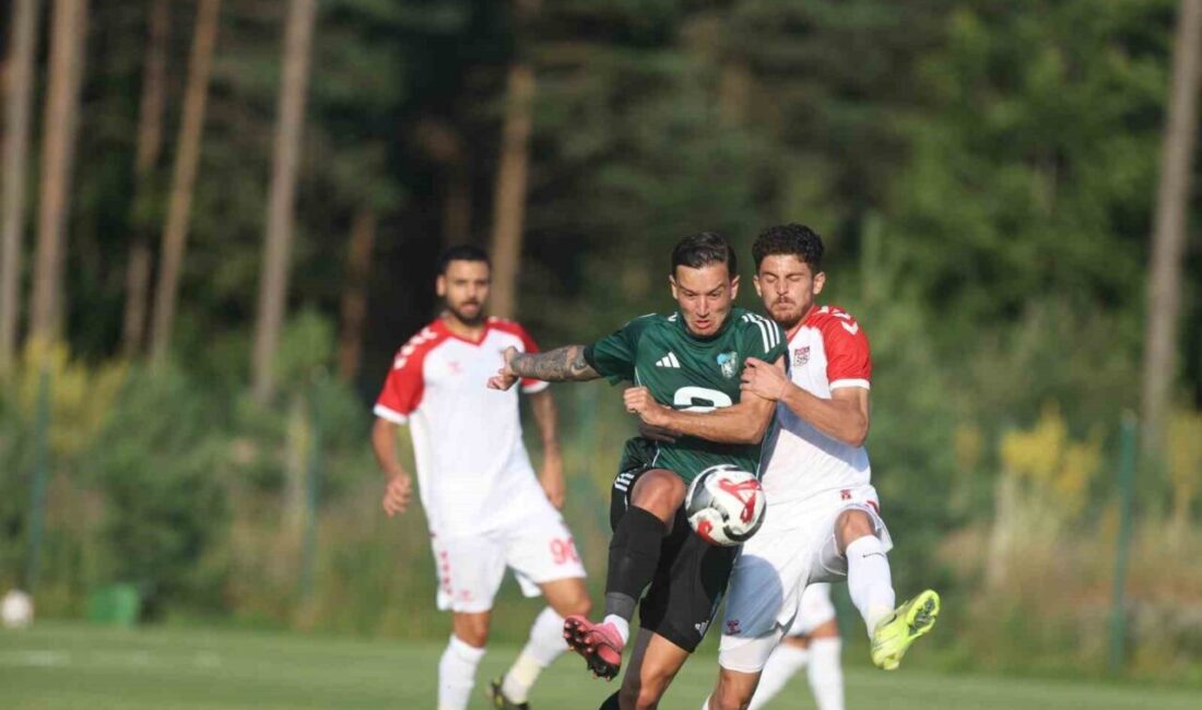 Düzce’de yeni sezon hazırlıklarını sürdüren Süper Lig’in yeni takımı Kocaelispor,